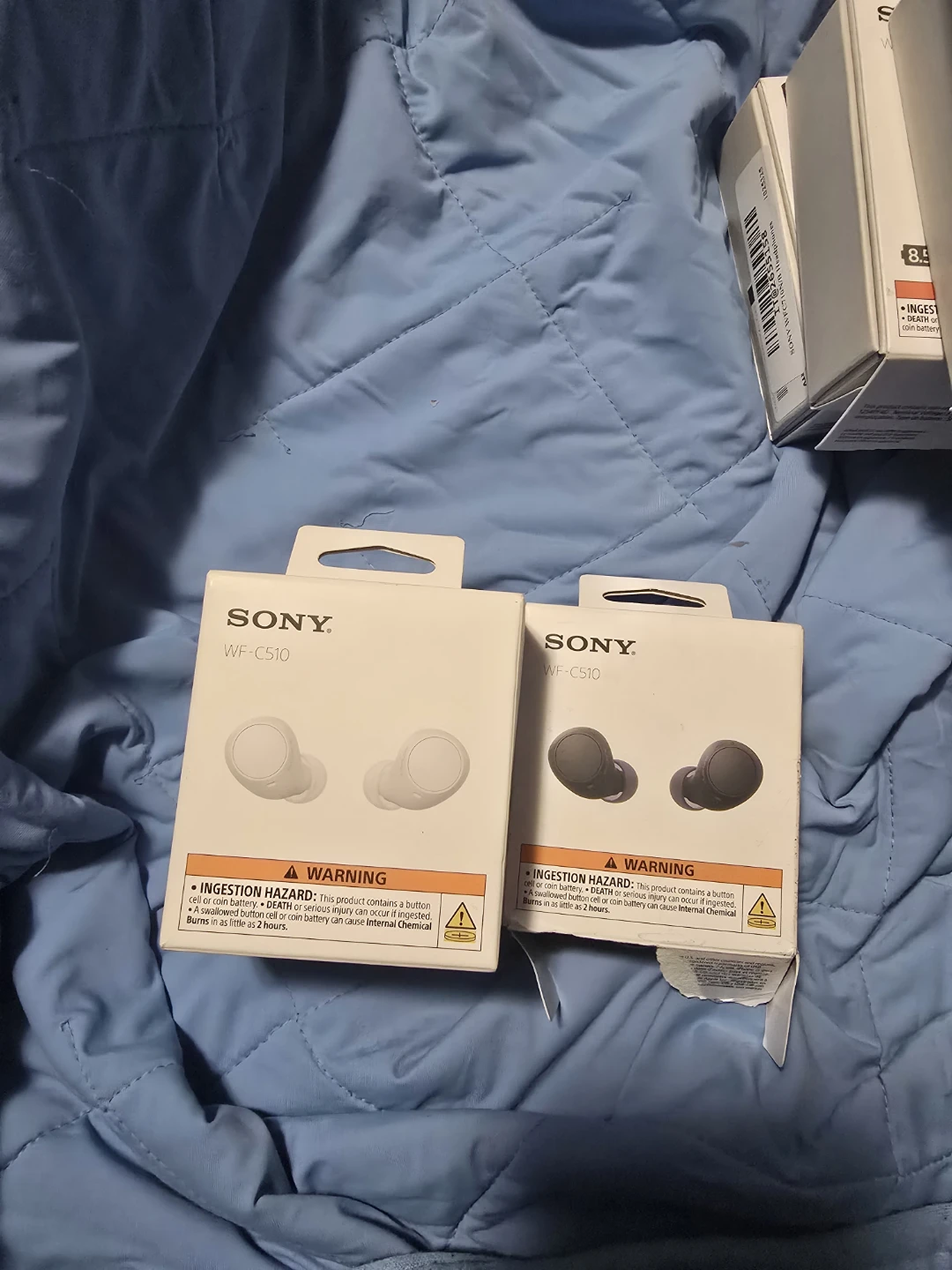 Sony WF-C510 Wireless Earbuds (White & Black)