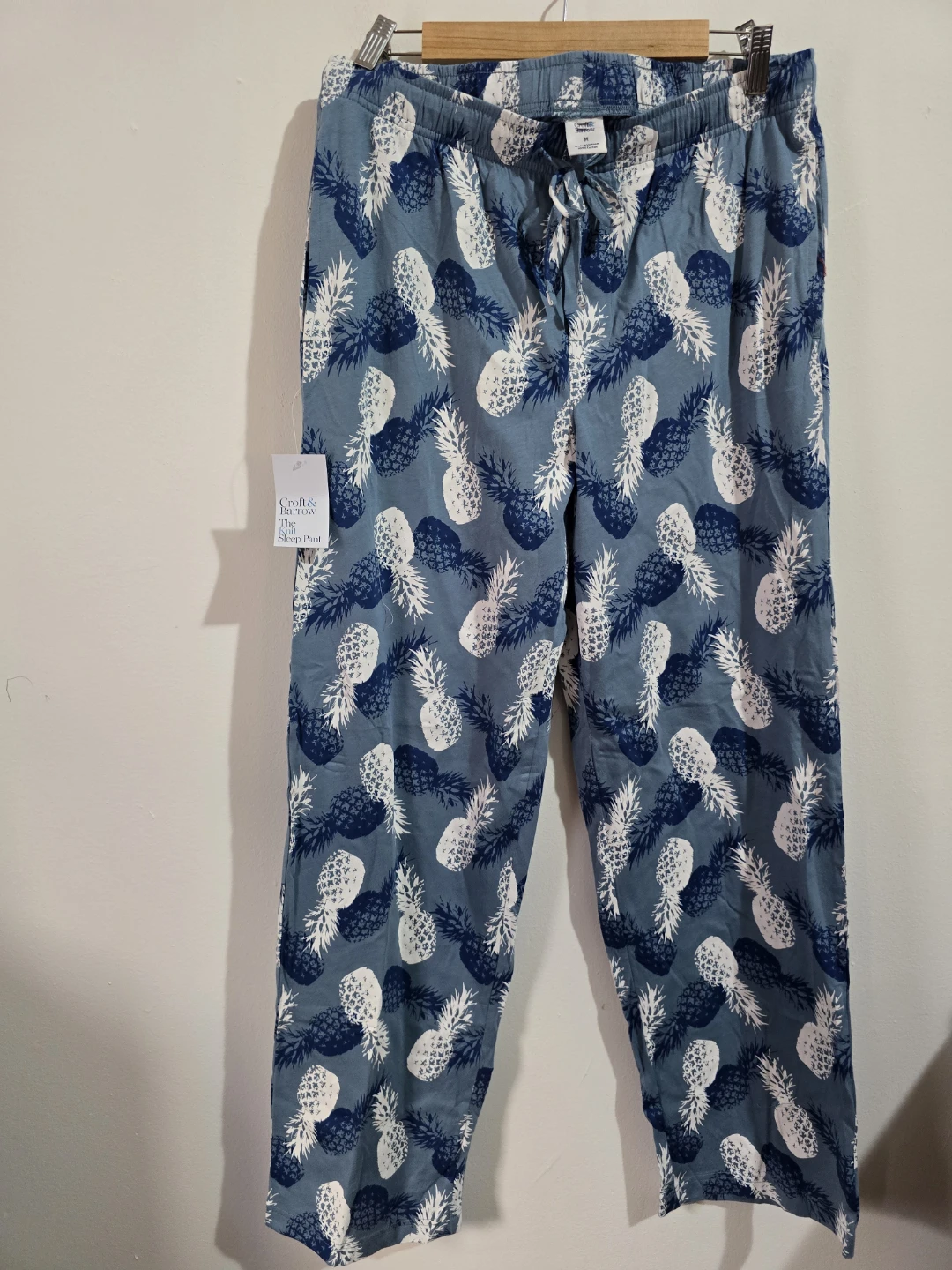 ​NWT Croft & Barrow Men's Cotton Pajama Pants Pineapple M L - photo 2