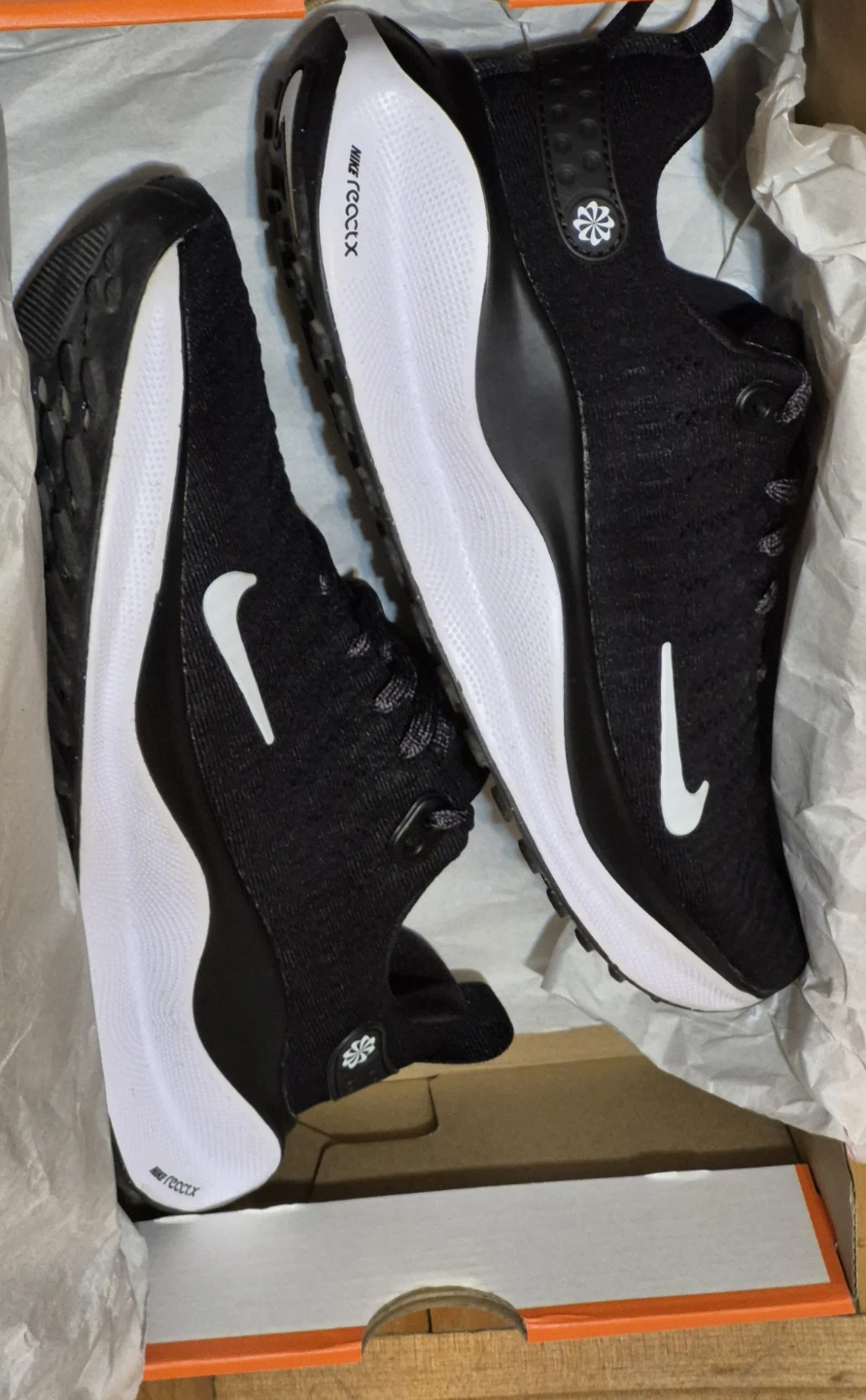 NIB)Nike Women's Size 7.5 Infinity Run 4 Black Running Shoes