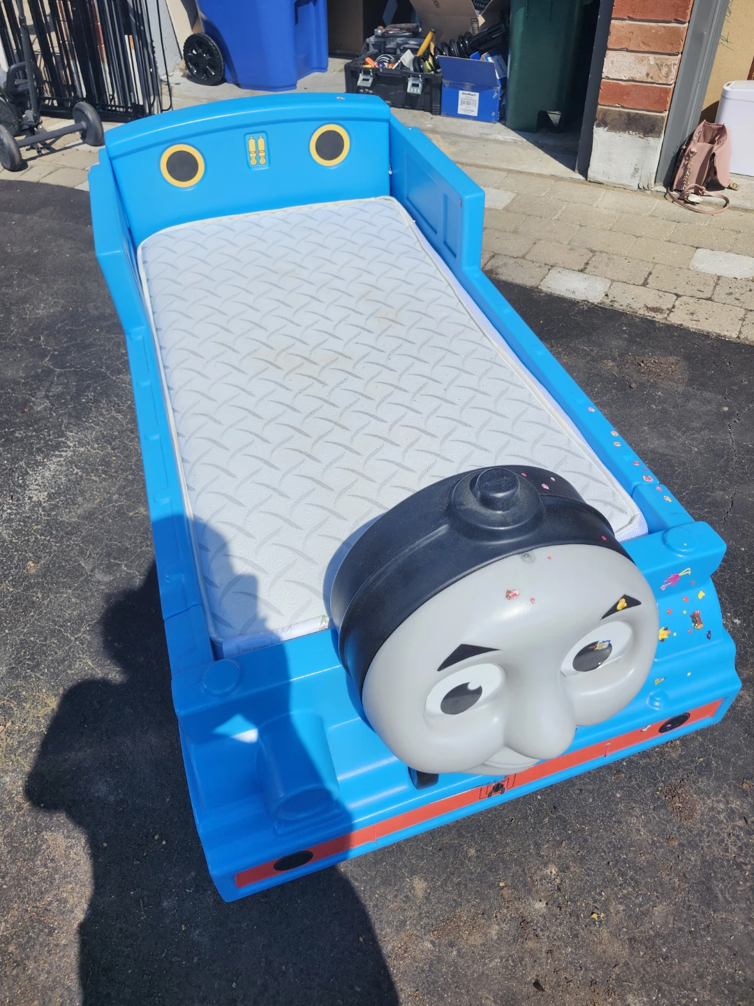 Toddler Thomas the Tank Engine Bed with Mattress