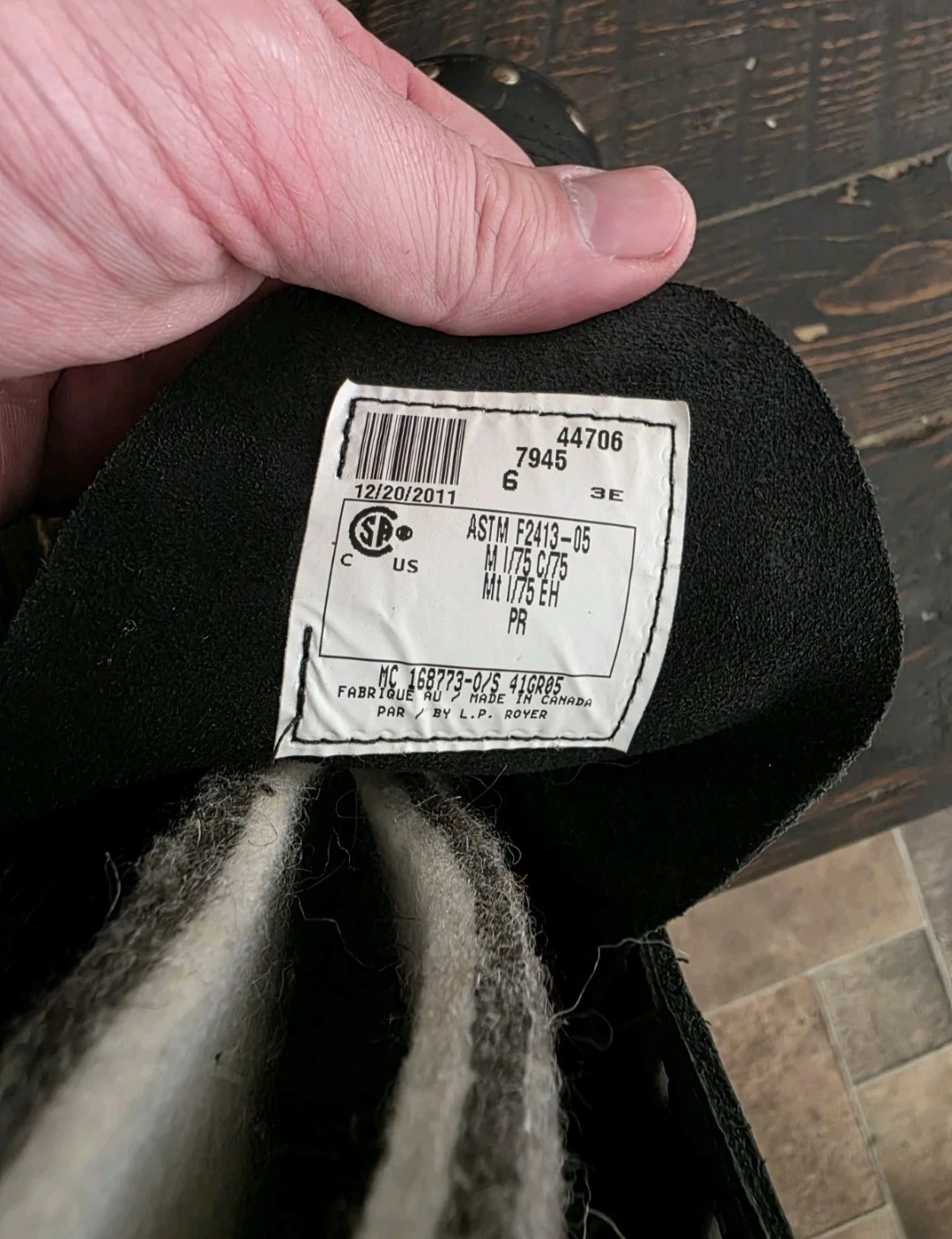 Royer Black Leather Insulated Work Boots Womens 8 - photo 5