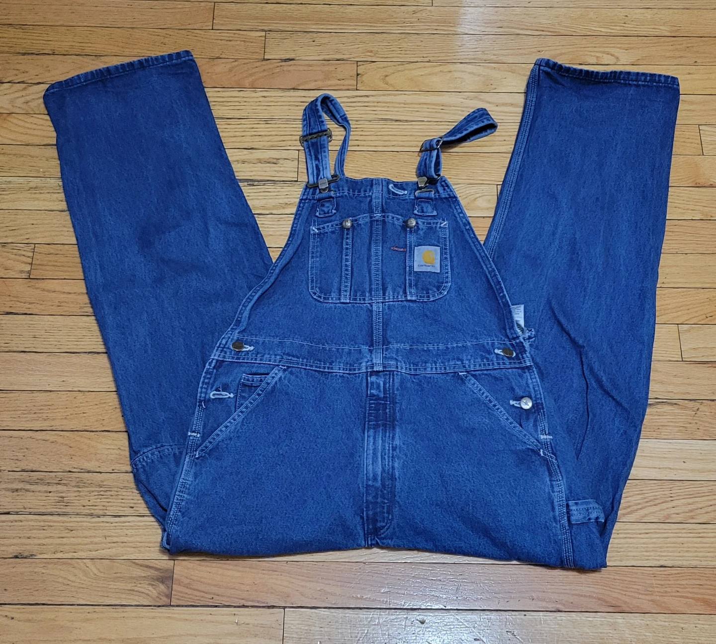 Carhartt Denim Overalls 34 x 32