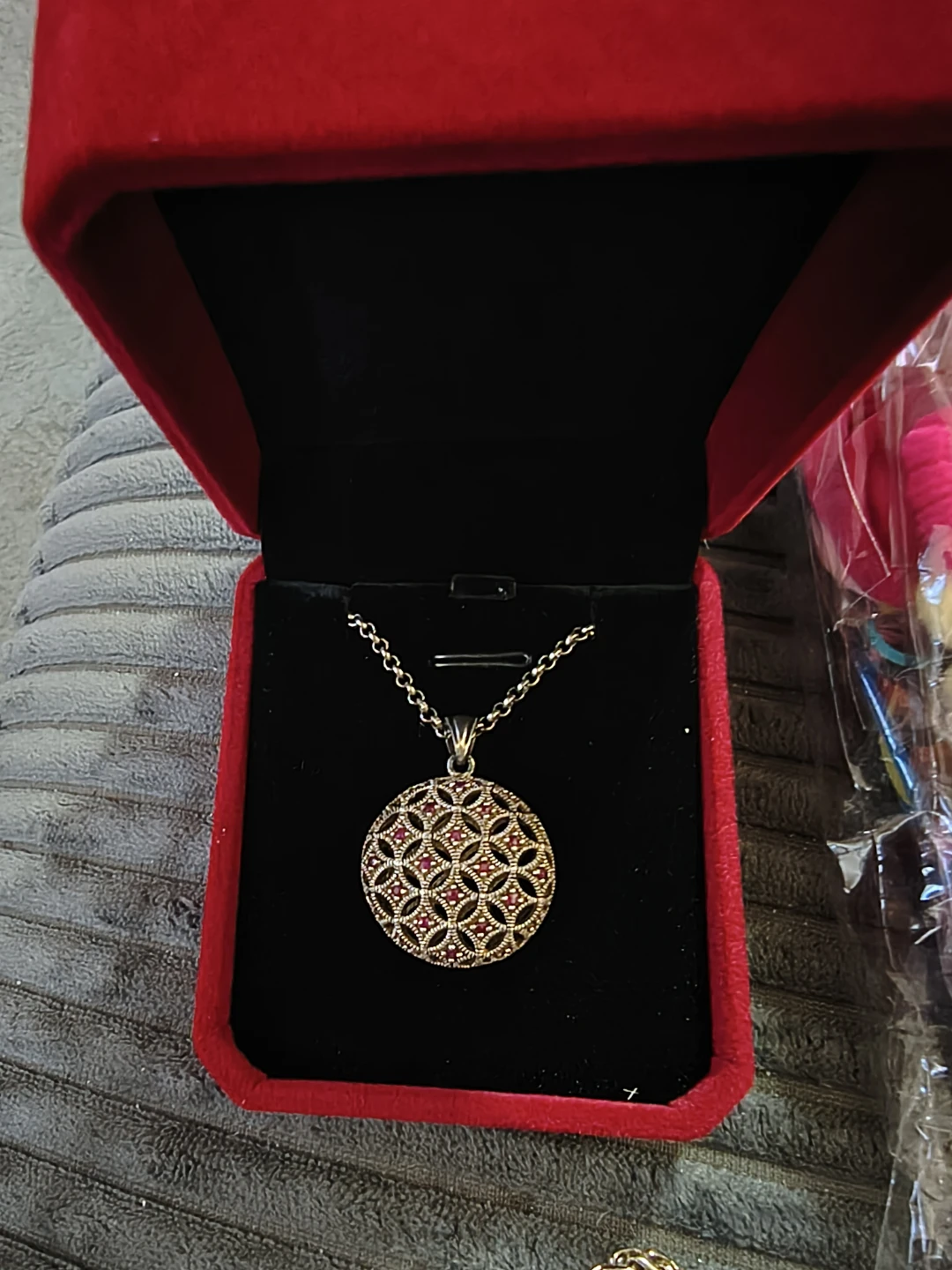 Sterling Silver platinum plated Pendant Necklace - photo 5