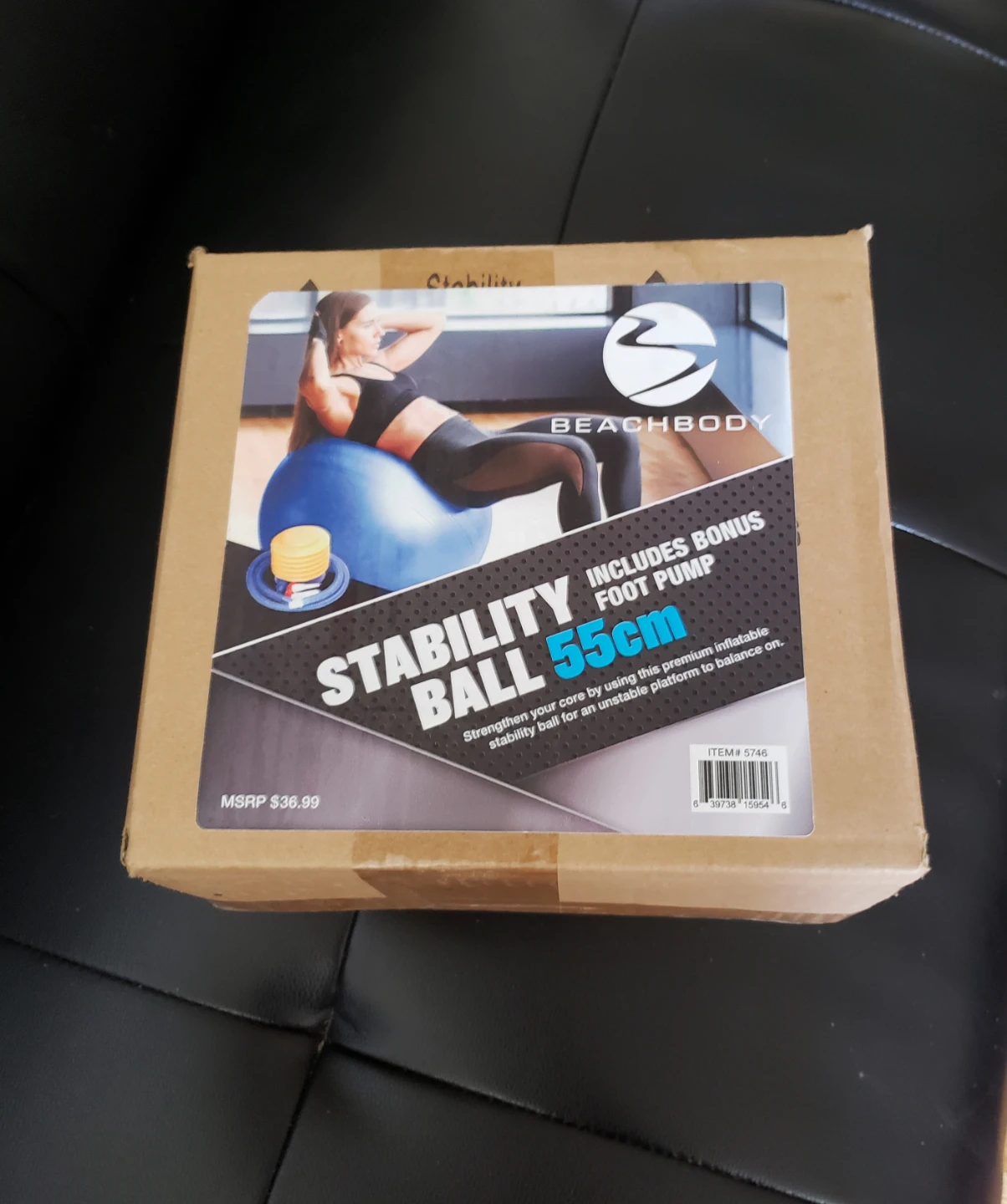 Brand new Beachbody Stability Ball with Bonus Foot Pump - 55cm
