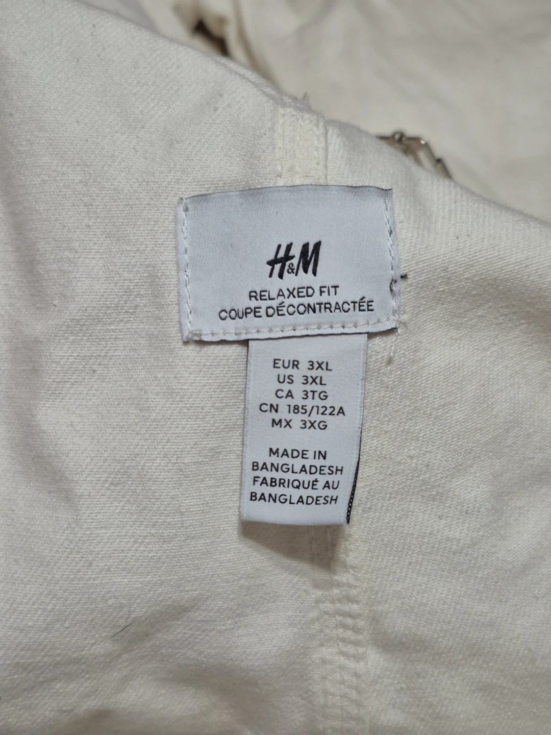 3XL size: H&M White Relaxed Fit Overalls - photo 5