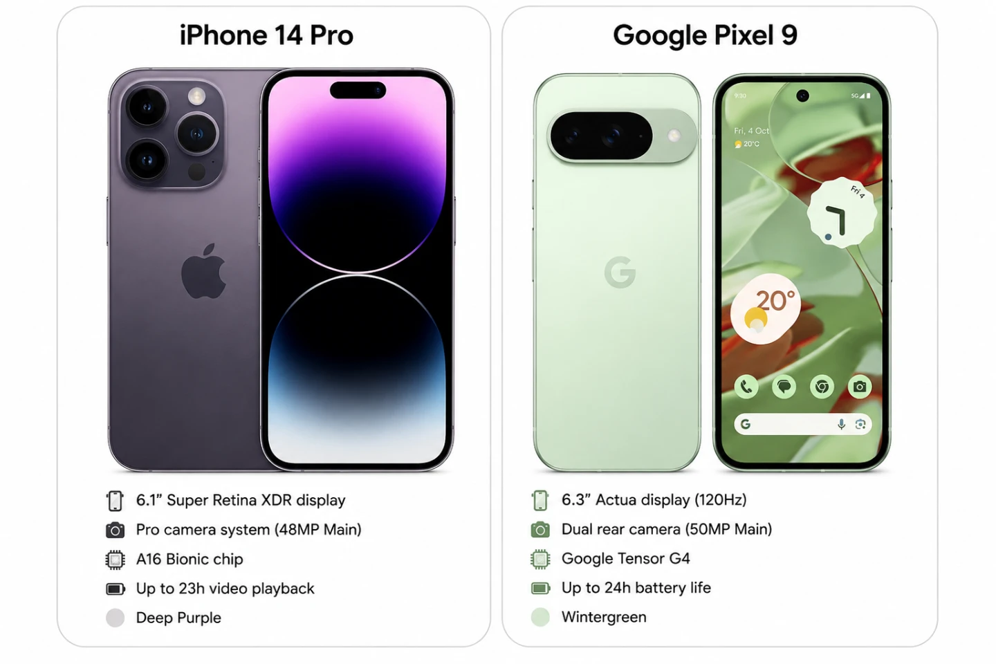 Trading Pixel 9 for iPhone 14 Pro