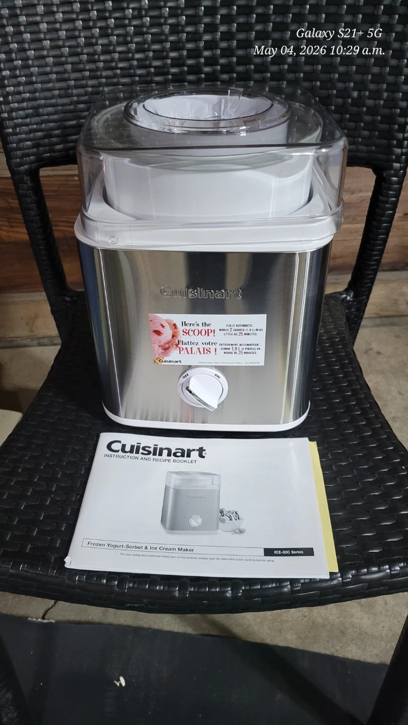 Cuisinart ICE-30C Frozen Yogurt-Sorbet & Ice Cream Maker