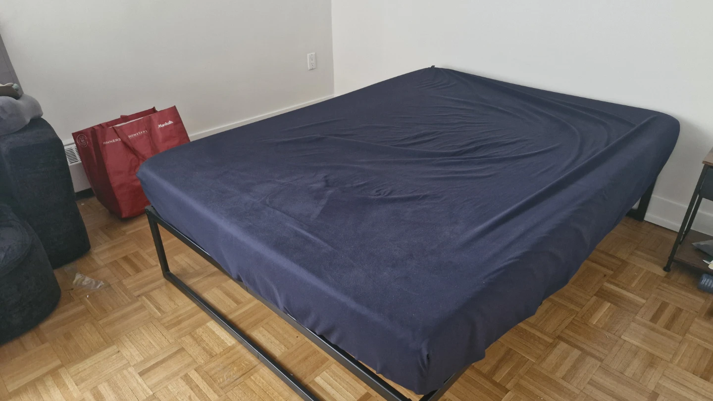 Metal Bed Frame with and full Mattress