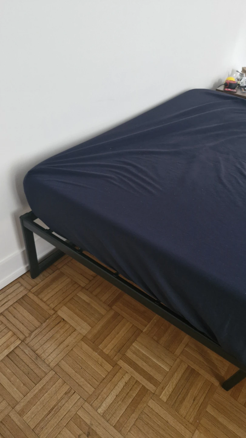 Metal Bed Frame with and full Mattress - photo 3