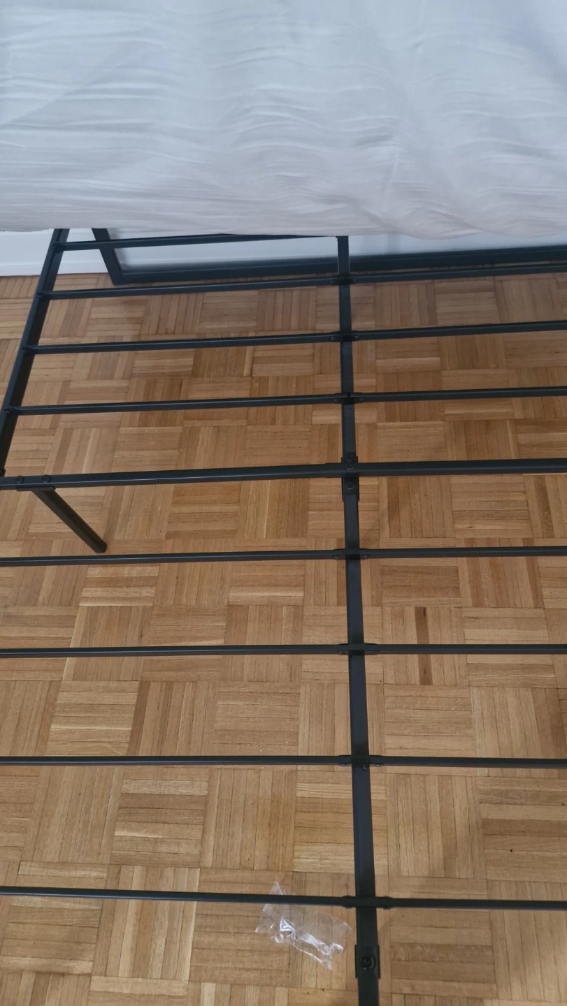 Metal Bed Frame with and full Mattress - photo 4