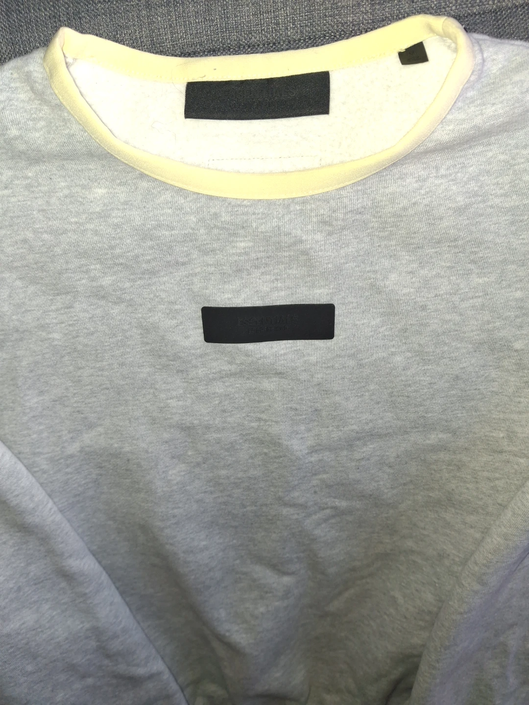 InFear of God Essentials Light Grey Crewneck Sweatshirt - photo 2