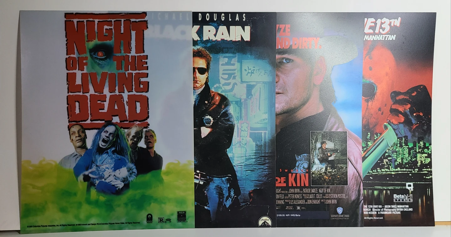 Early 1990s Movie Display Small Plastic Poster Collection - photo 3