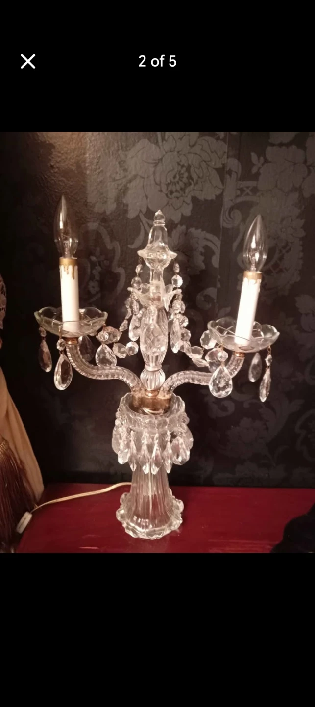 Crystal Chandelier Table Lamp - photo 2