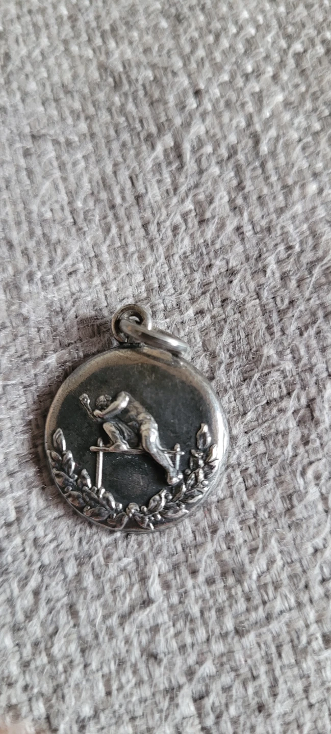 Sterling Silver Track and Field Medal
