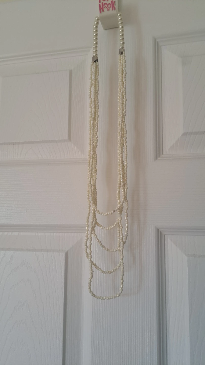 Cream Multi-Strand Faux Pearl Necklace