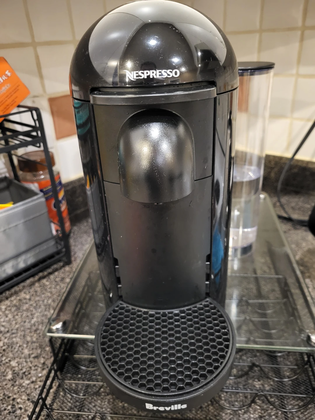 Breville Nespresso Vertuo W/pod organizer