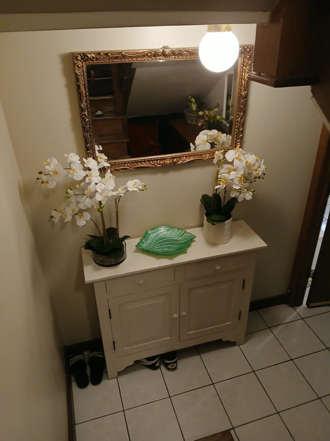 Golden rectangular mirror - photo 4