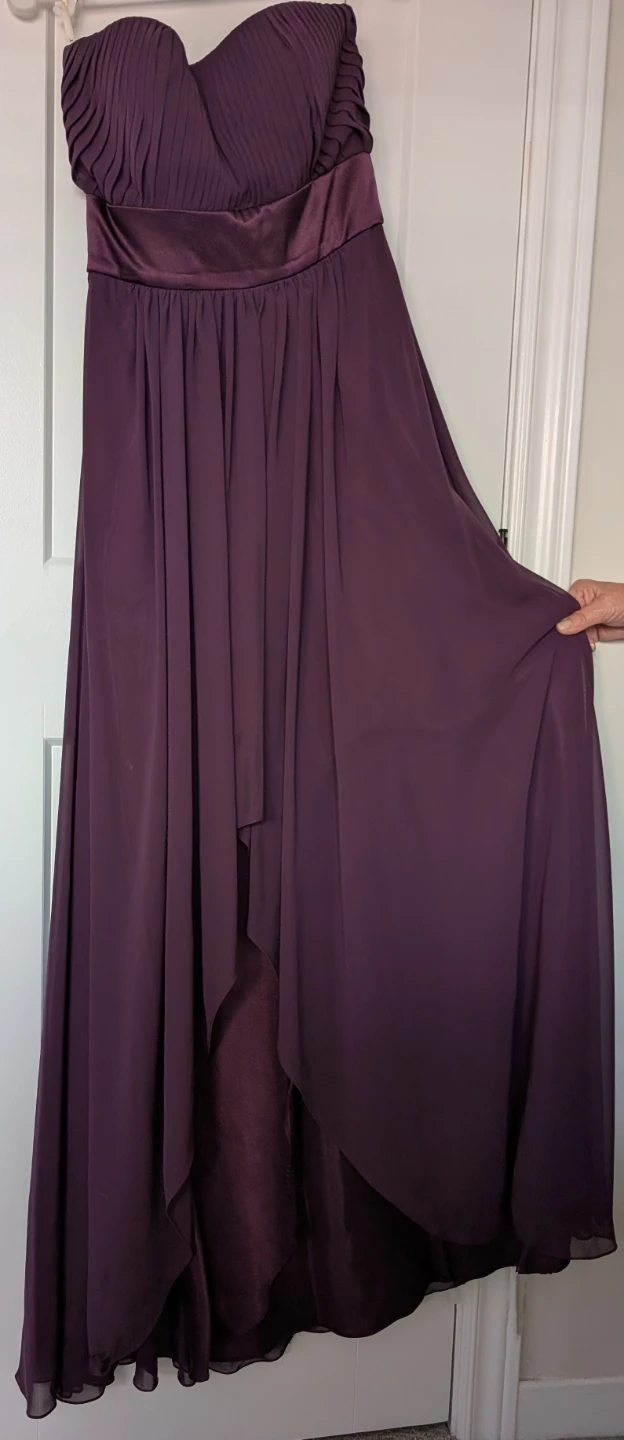 Bari Jay Strapless Purple Dress Size 4