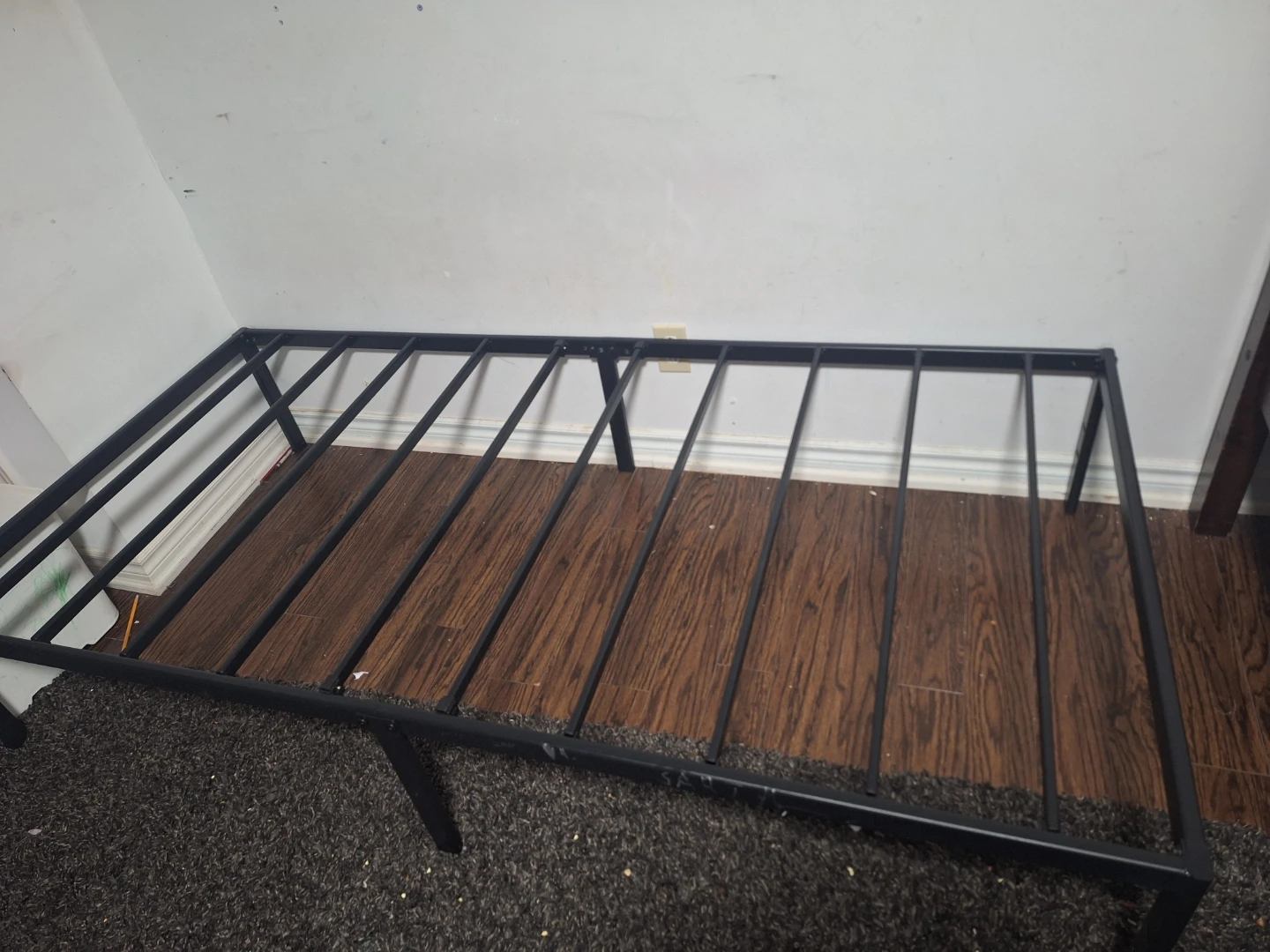 Black Metal Bed Frame - photo 2