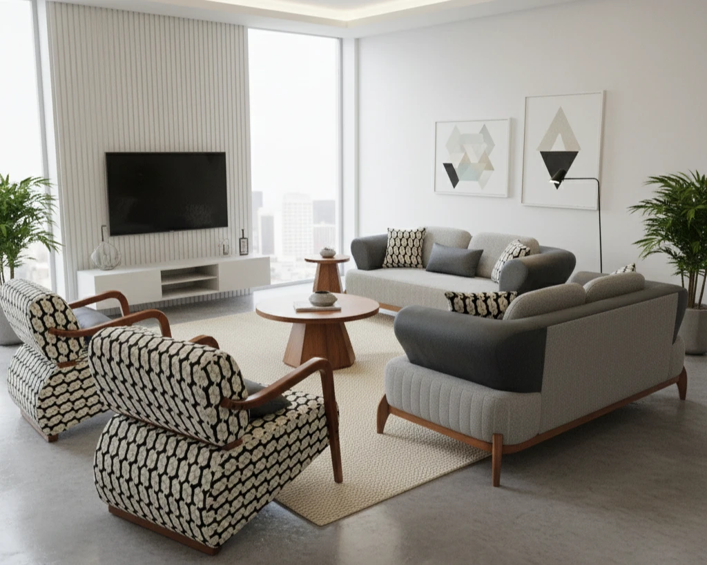 Modern Living Room Furniture Set