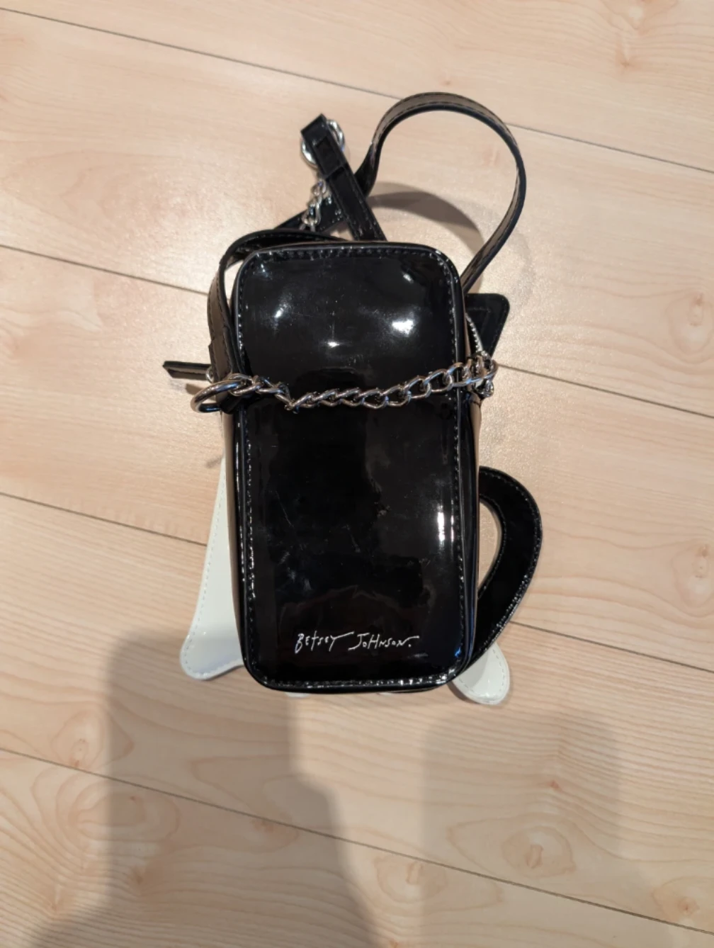 Betsy Johnson cat ghost bag - glows in the dark - photo 2