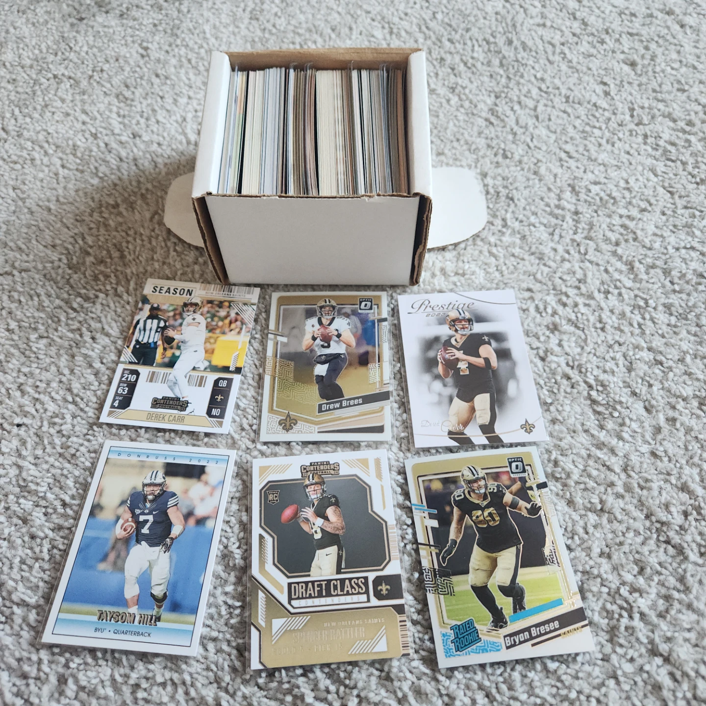 New Orleans Saints, 200 Football Cards Team lot