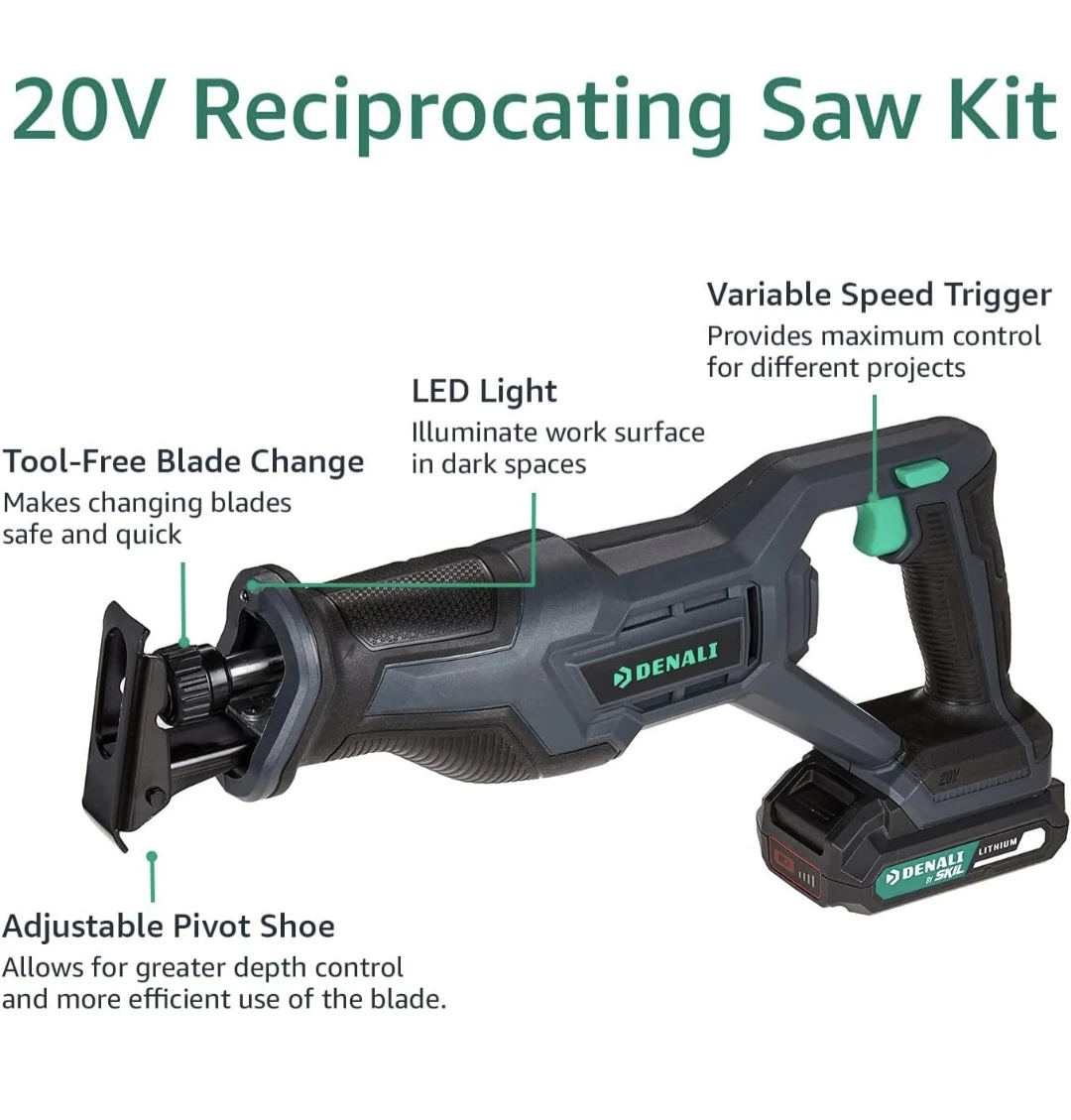 🔥 DENALI 20V Cordless Power Tool Combo Kit – New in box🔥 - photo 4