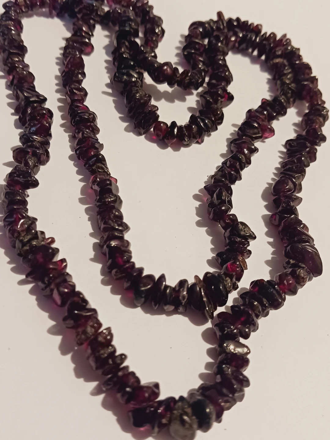 Genuine Garnet Gemstone Beaded Necklace - photo 3