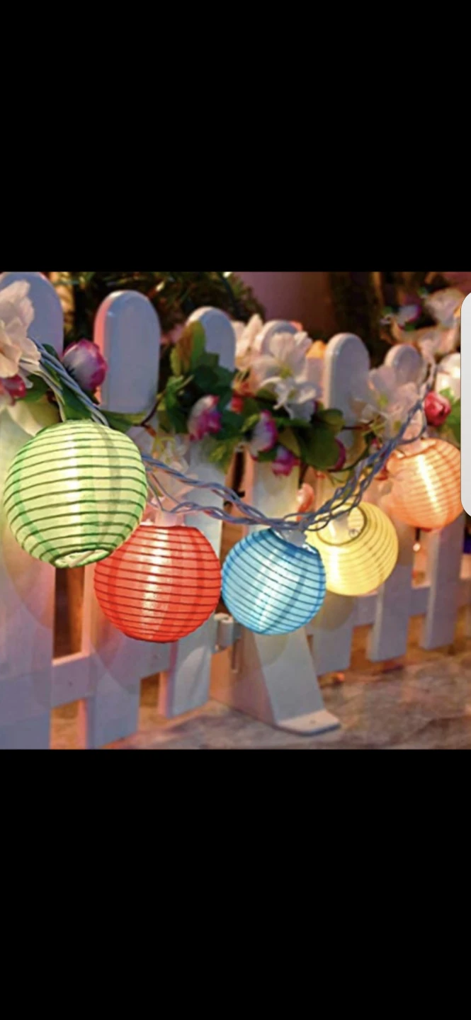 New 24 Indoor/Outdoor Multi-Color Nylon String Lanterns - photo 3