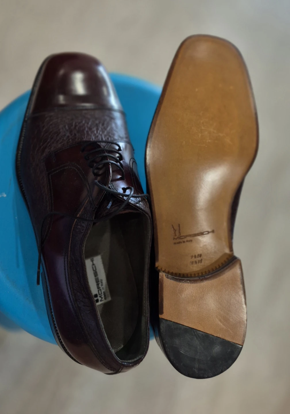 Moreschi Brown Leather Oxford Dress Shoes - photo 3