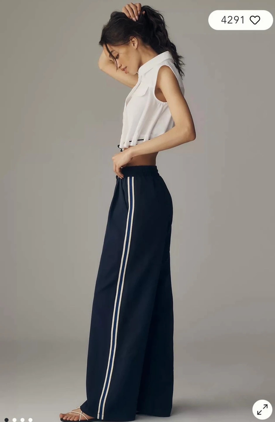 Bishop + Young Ford Tie-Front Track Pants - Navy
