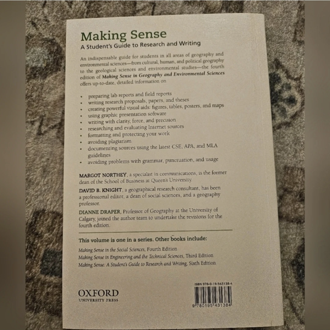 Making Sense: A Student's Guide to Research and Writing - photo 2