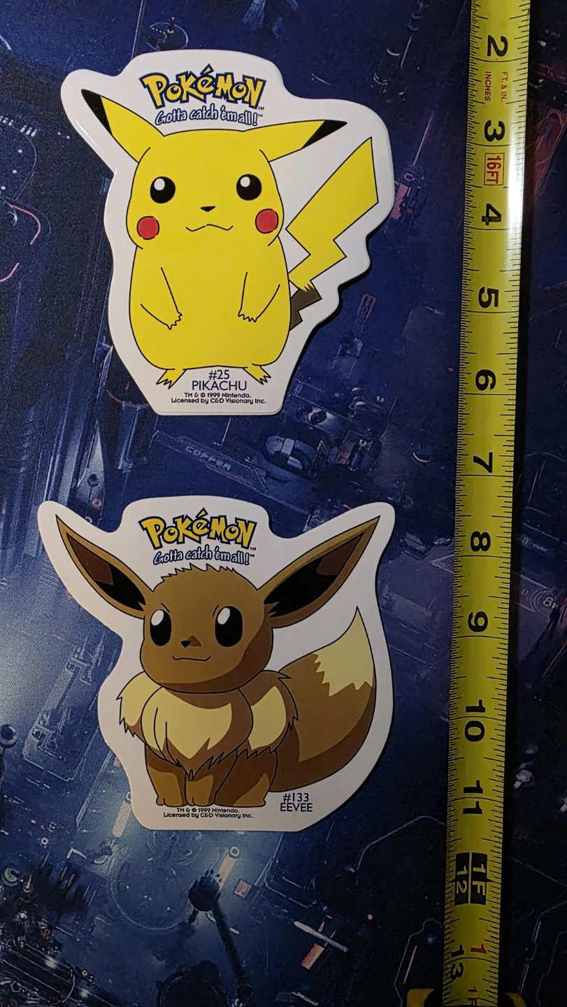 Pokemon Dye Cut Vinyl Stickers - 1999 - photo 2
