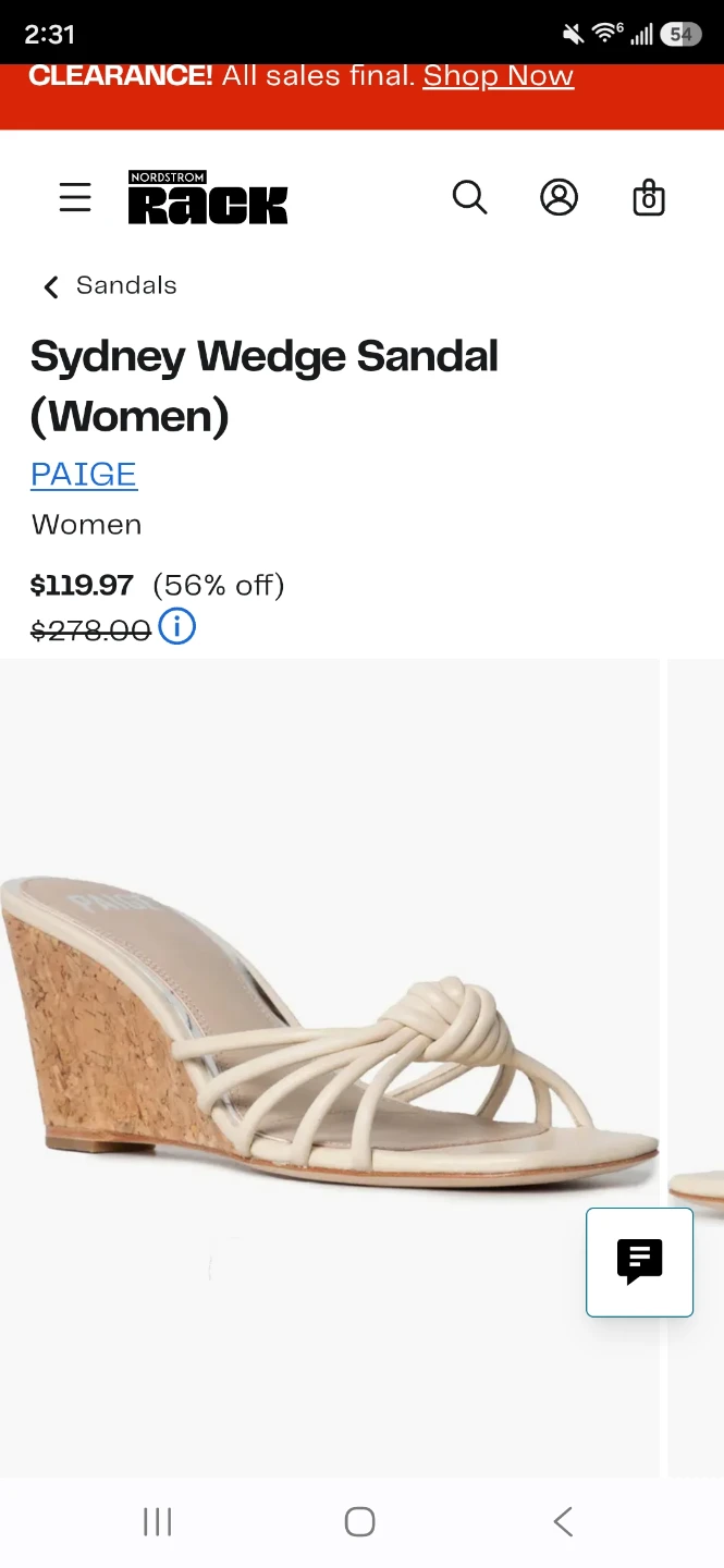 PAIGE Women's White Knot Detail Wedge Sandals Size 9