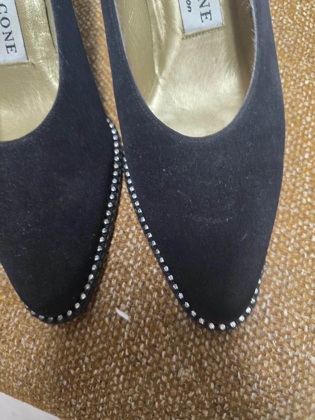 Evan-Picone Black Suede Heels Size 8M ( fits smaller) - photo 4