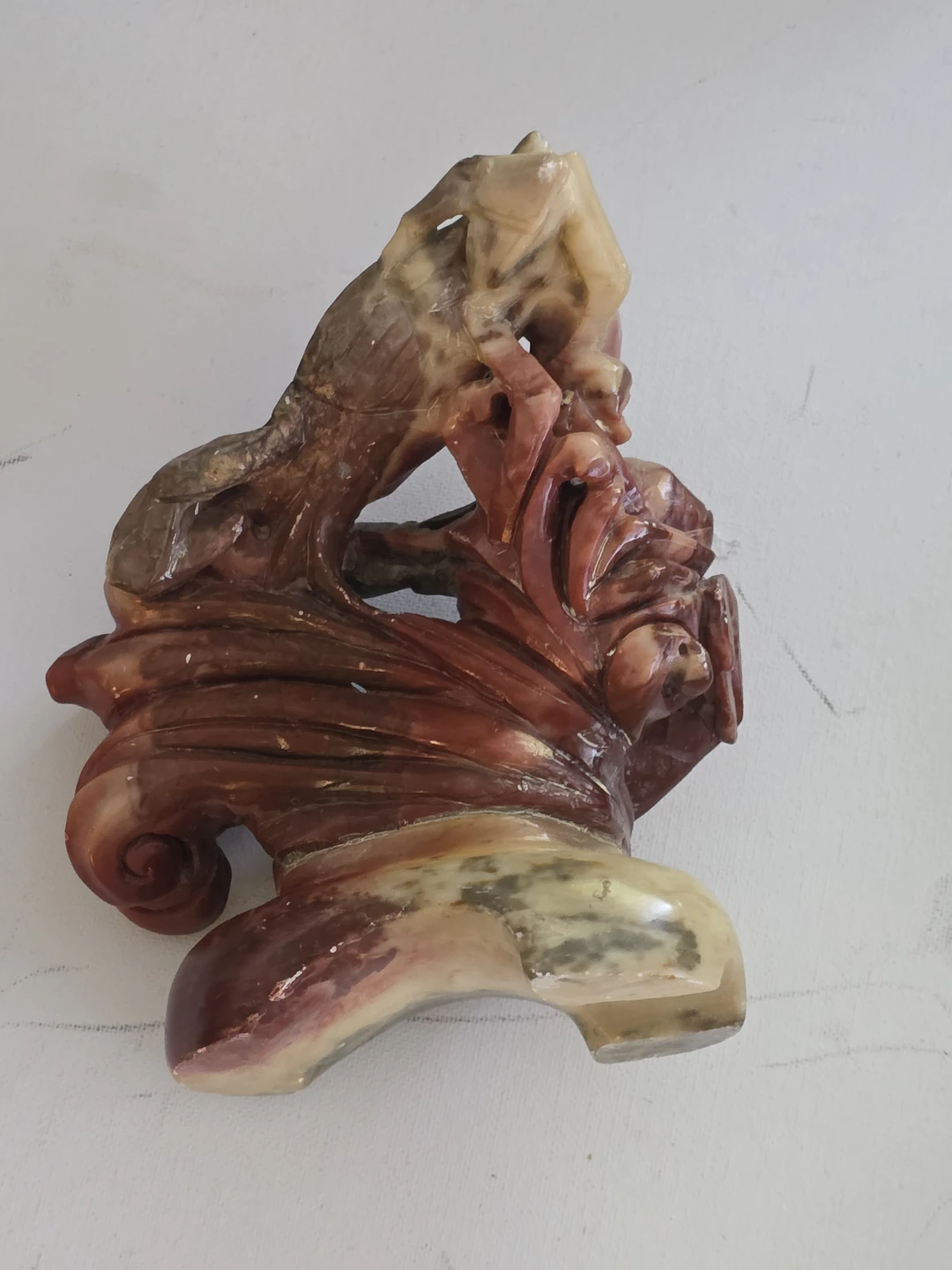 Carved Stone Crab Sculpture - photo 2