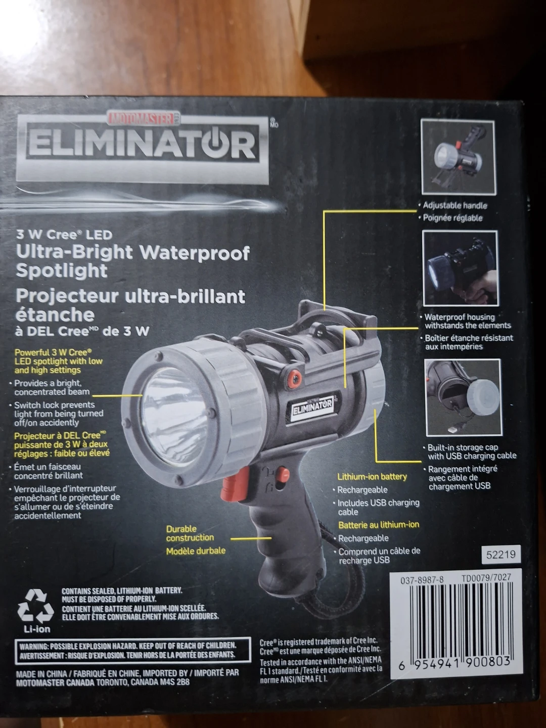 Motomaster Eliminator 3W LED Ultra-Bright Waterproof Spotlight - photo 2