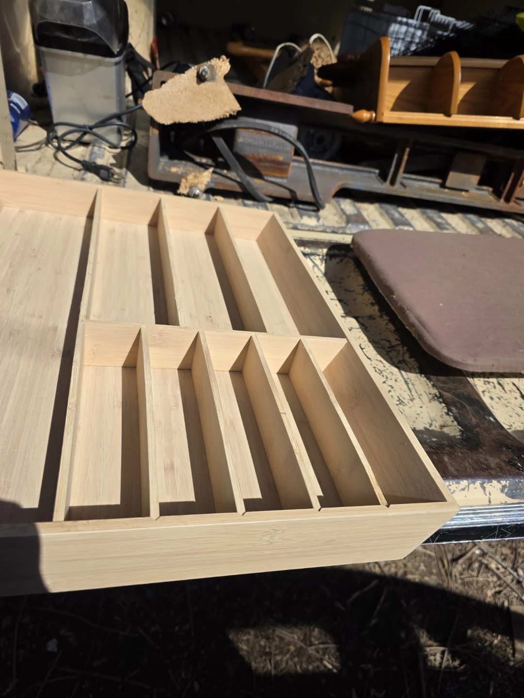 Bamboo Cutlery Drawer Organizer