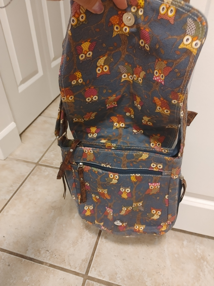 Owl print Crossbody Bag - photo 5