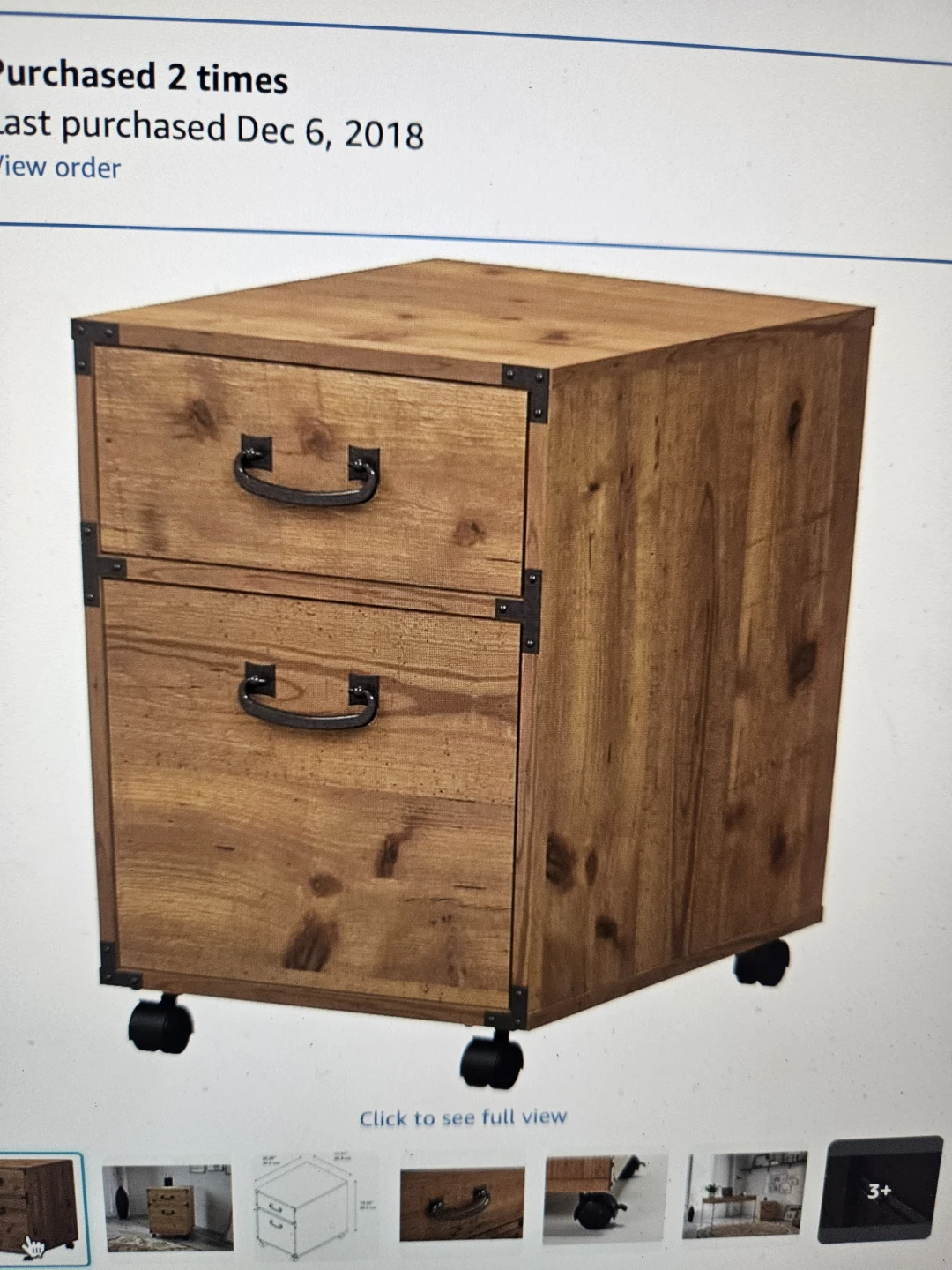 Golden pine 2 drawer file cabinet - photo 5
