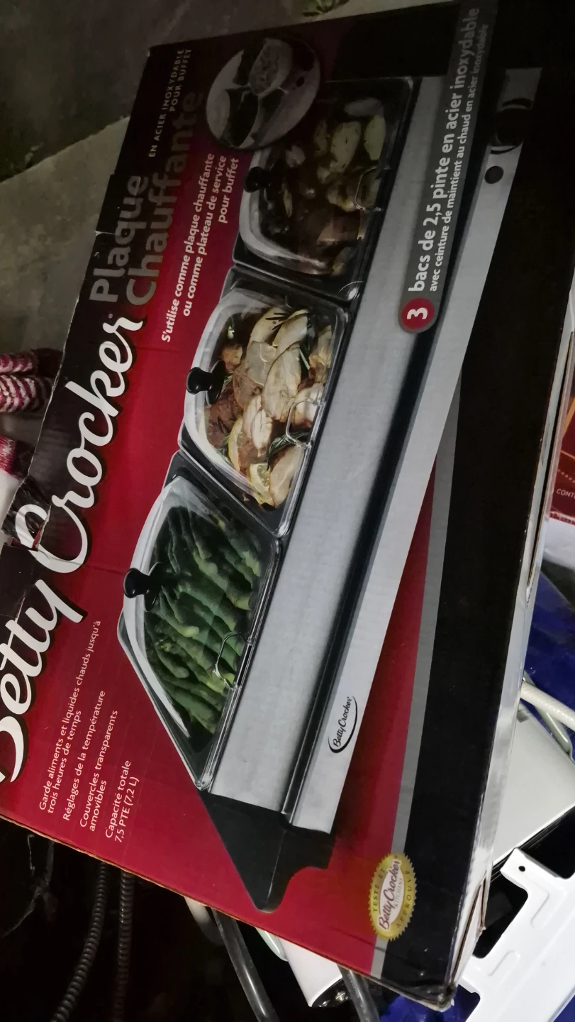 Betty Crocker Triple Buffet Server Warming Tray - photo 2