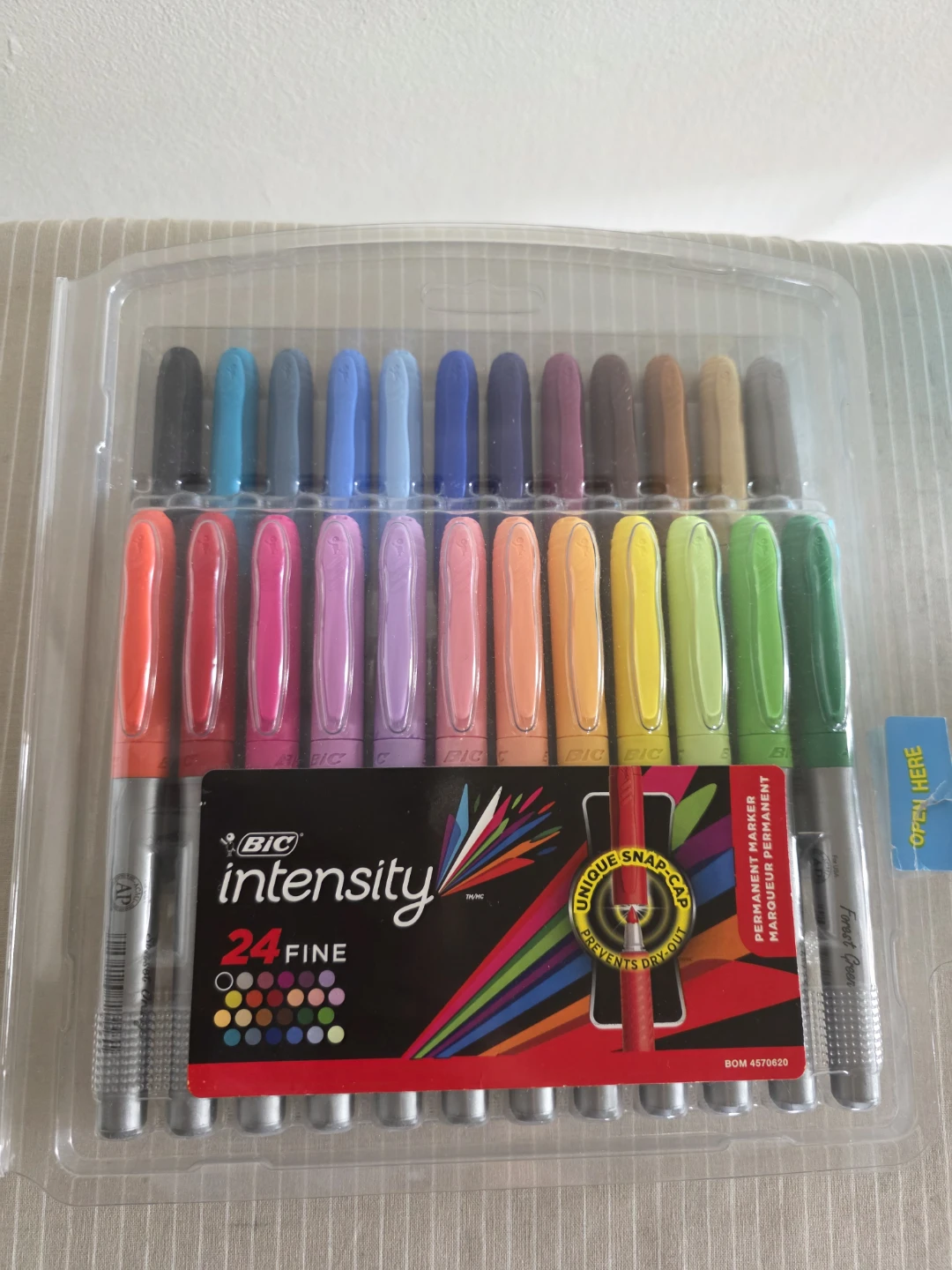 BIC Intensity Permanent Markers - 24 Fine Tip Colours