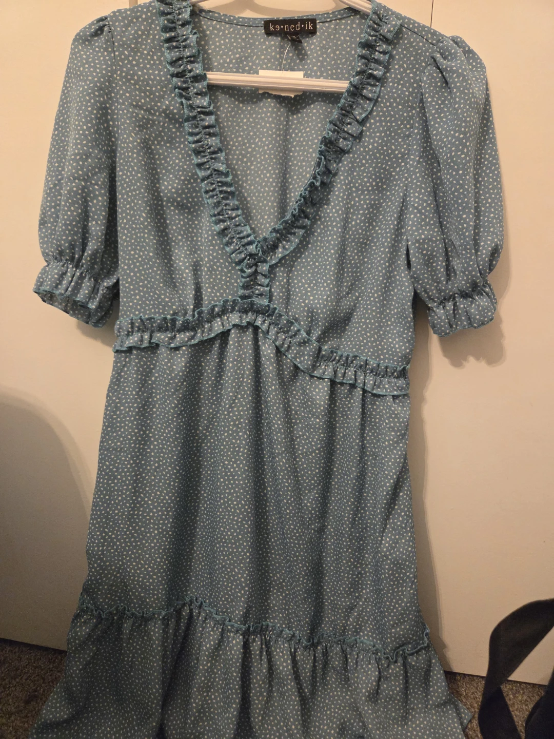 Kan.ed.ik Blue Polka Dot Dress