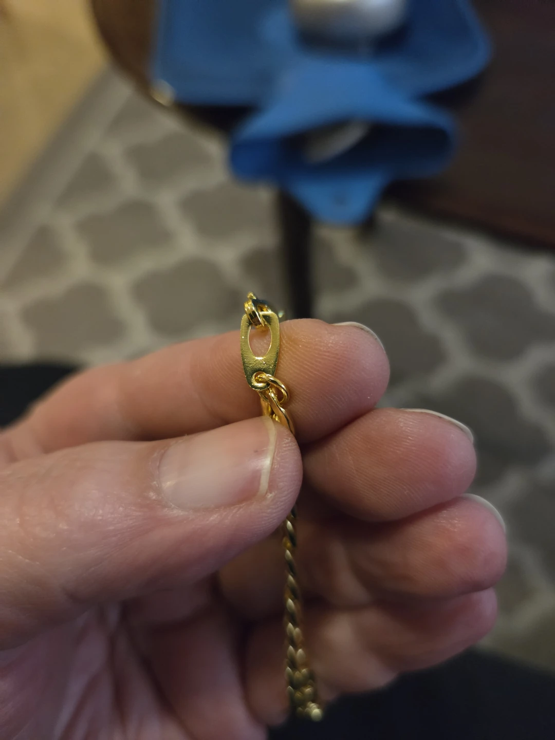 18K Gold Plated Chain Necklace - 28 Inches - photo 2