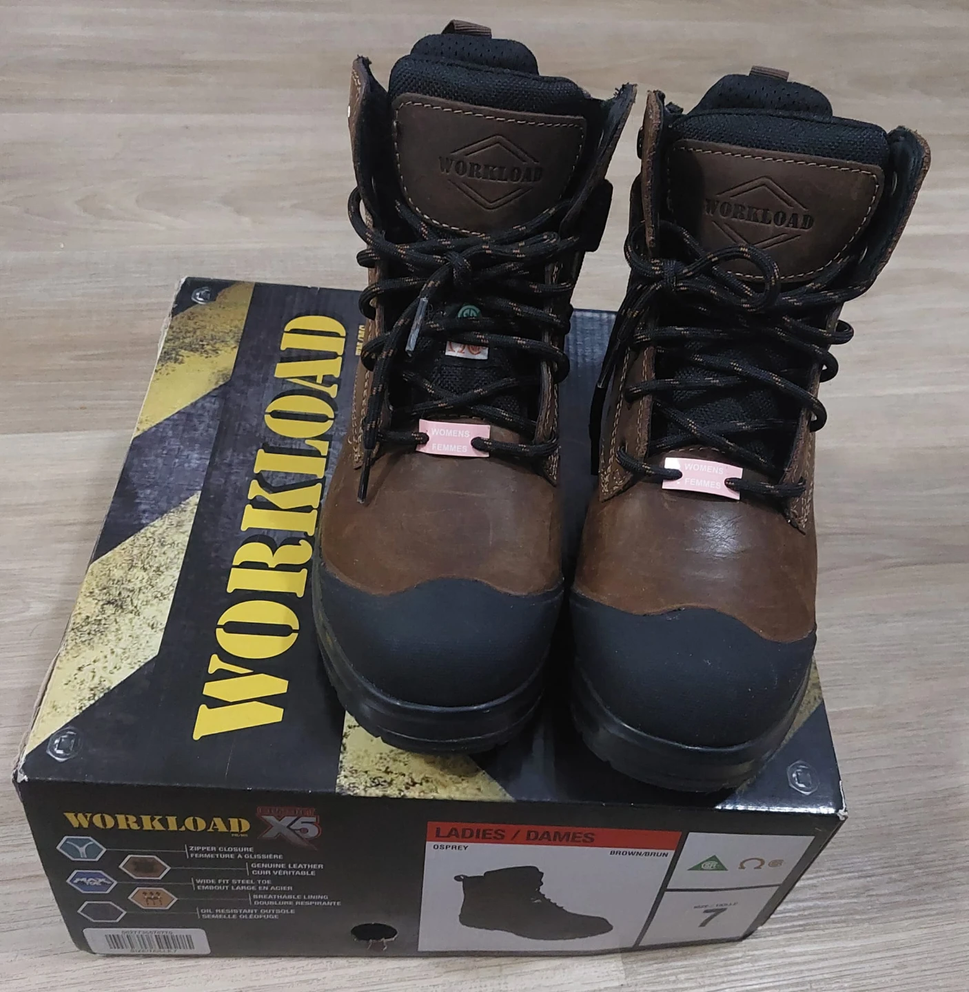 Workload X5 Osprey Ladies Work Boots Size 7 - photo 2