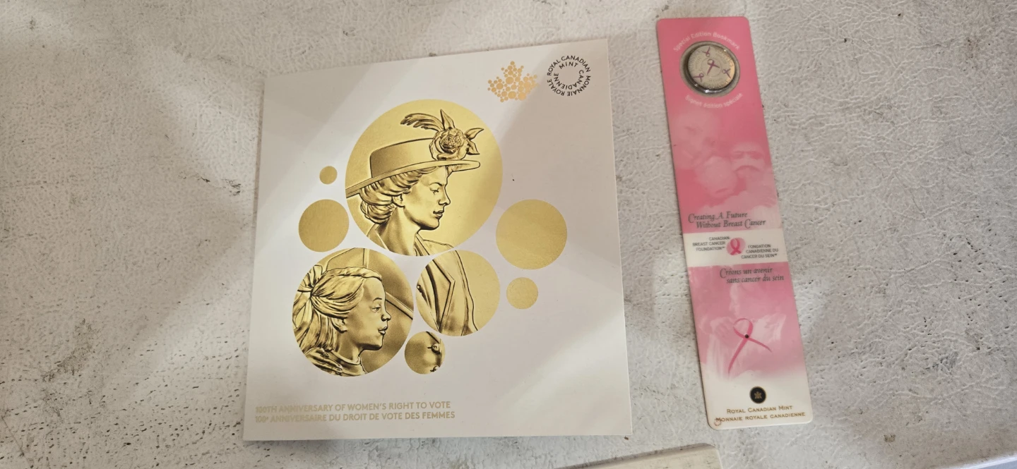 Royal Canadian Mint 100th Ann. of Women's Right to Vote Coin