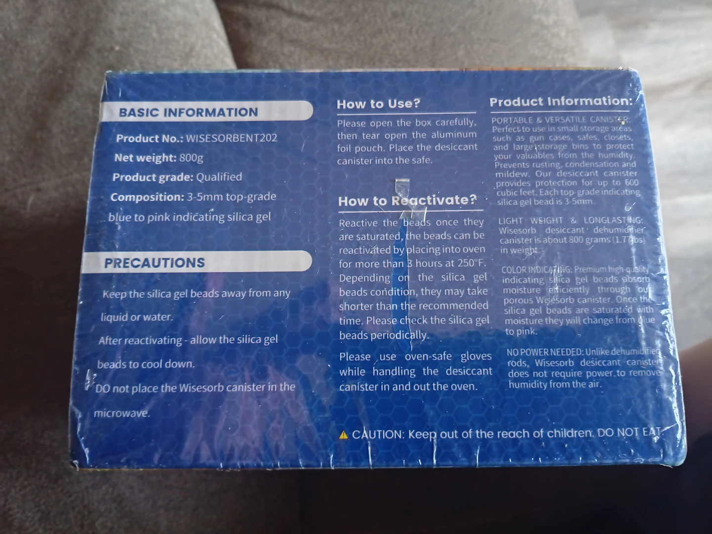 Wisesorb Desiccant Canister 800g - photo 2