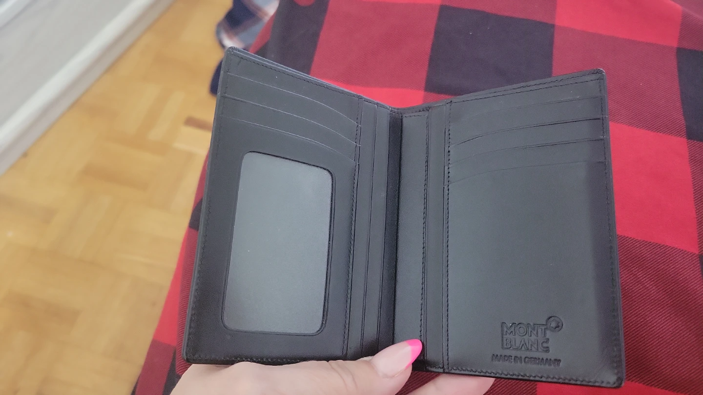 Montblanc Black Leather card holder