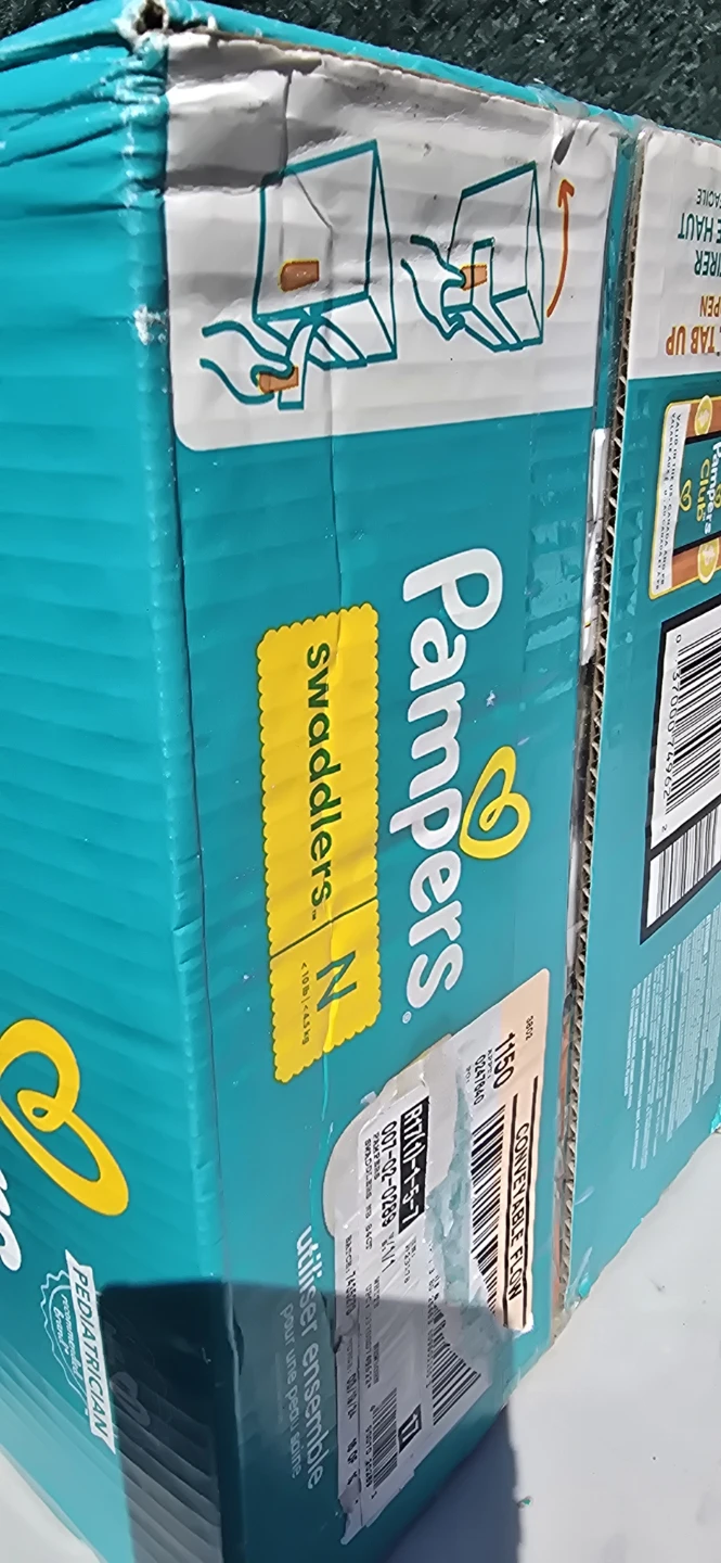 Pampers Swaddlers Diapers Size N (Newborn) - 84 Count - photo 2