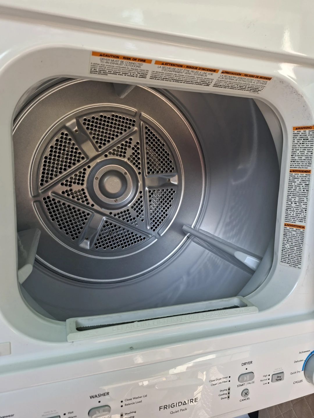 FREE DELIVERY!! Stackable Frigidaire Washer Dryer combo $750 - photo 4